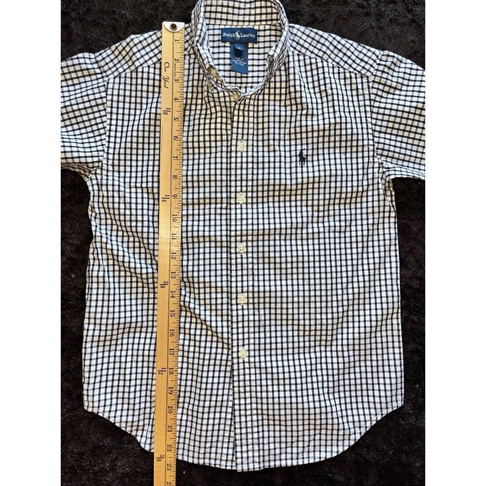 Set of‎ 2 Youth Gingham Check Long Sleeve Vineyard Vines Ralph Lauren Boys S - Picture 14 of 14